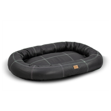 Load image into Gallery viewer, Large Leather Dog Bed - Black
