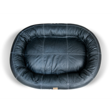 Load image into Gallery viewer, Large Leather Dog Bed - Black