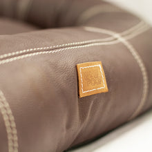 Load image into Gallery viewer, Small Leather Dog Bed - Walnut Brown