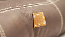 Load image into Gallery viewer, Small Leather Dog Bed - Walnut Brown