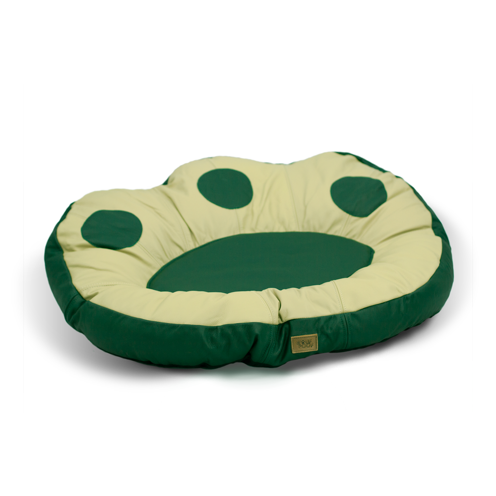 The Paw Dog Bed - Green Leather