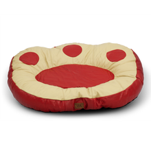 Load image into Gallery viewer, The Paw Dog Bed - Red Leather