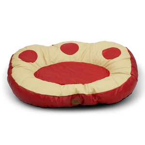 The Paw Dog Bed - Red Leather