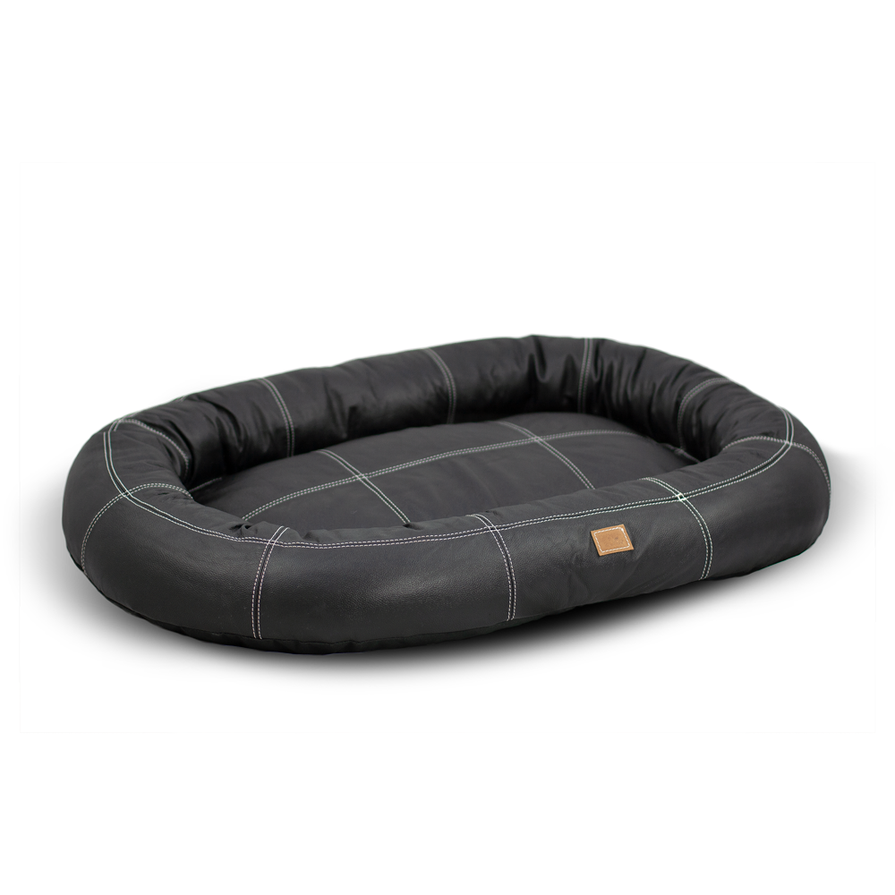 Large black dog bed cheap