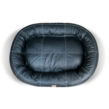 Load image into Gallery viewer, Small Leather Dog Bed - Black
