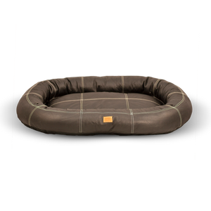 Large leather best sale dog bed