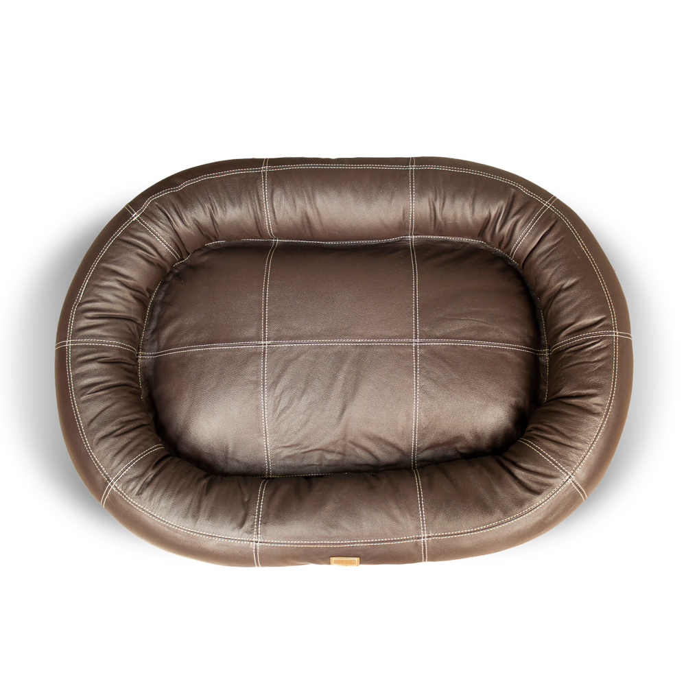 Leather dog beds sales for large dogs