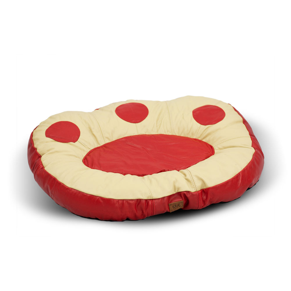 Dog top leather bed